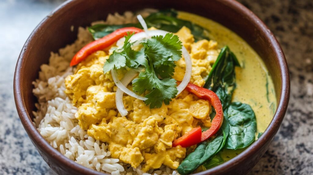 Tofu Curry with Coconut Rice